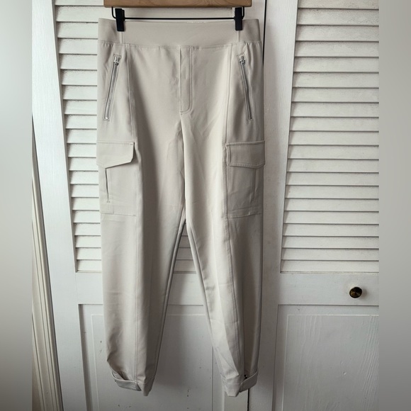 Athleta Endless High Rise Cargo Pants Abalone size 10 Sporty Casual Outdoor - Picture 2 of 5
